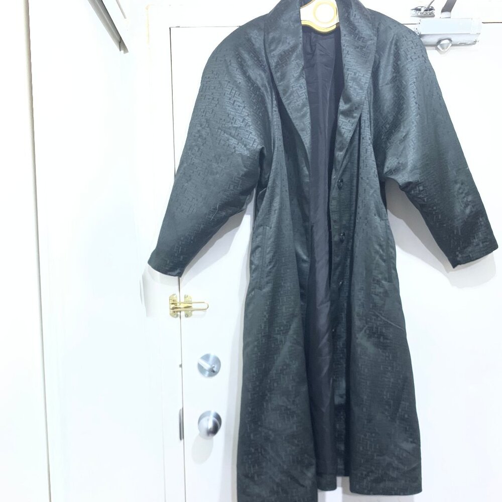 VINTAGE JI JI SILK BLEND TRENCH COATS SIZE S